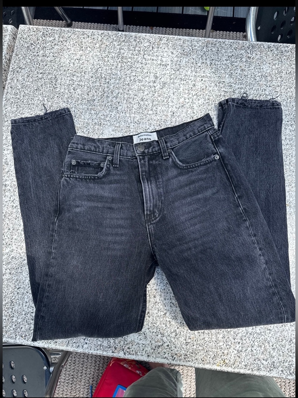 Reformation Julia High Cigarette Jean in Pacific - Size 25